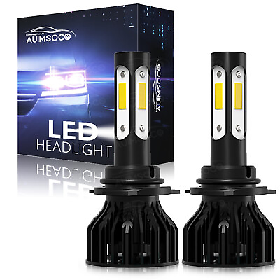 #ad 4Side White 9005 LED Bulbs Headlight Conversion Kit High Beam Bright 3000LM $24.99