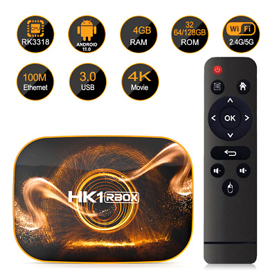 HK1 Android 11 Android 12 Quad Core TV BOX 6K 2.4G 5G Wifi Smart Media Player US $60.99