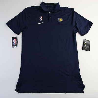 #ad Indiana Pacers Nike NBA Authentics Polo Men#x27;s Navy New $31.49