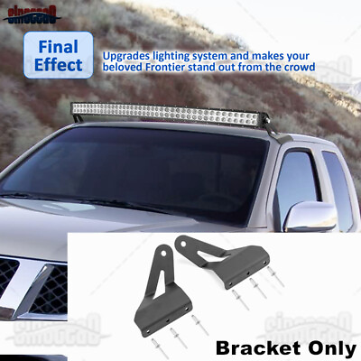 Curved 52inch LED Light Bar Roof Mounting Brackets for Nissan Frontier 2005 2018 $44.99