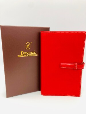 #ad Raymay Da Vinci System Notebook Pigskin Bible Red DB1050R Japan Import $90.19