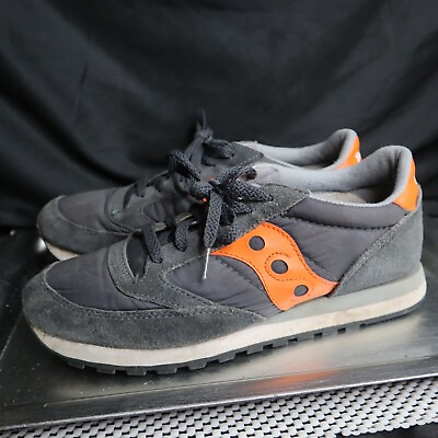 #ad Saucony Jazz Original Mens 10 Vintage Gray Orange Suede Shoes Classic S2044 319 $37.95