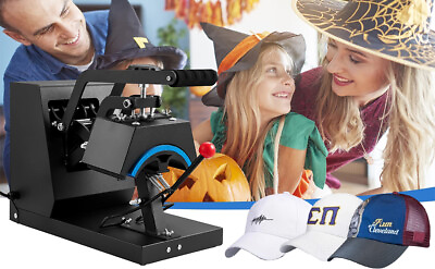 #ad Digital Golf Hat Cap Heat Press Machine Clamshell Heat Transfer DIY Printing USA $135.30
