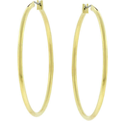 #ad Precious Stars Goldtone 45mm Round Hoop Earrings $16.00