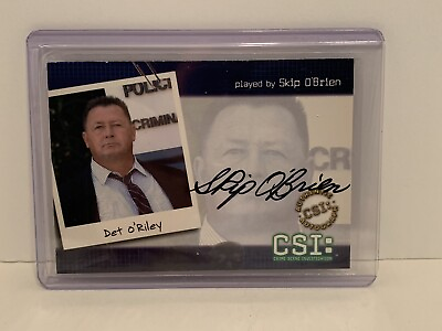 #ad CSI Series 2 Autograph Card CSI B6 Skip O’Brien as Detective O’Riley $12.99
