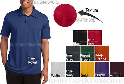 #ad Mens TEXTURED Polo Sport Shirt Moisture Wicking Dri Fit Golf Tennis S 4XL NEW $17.95