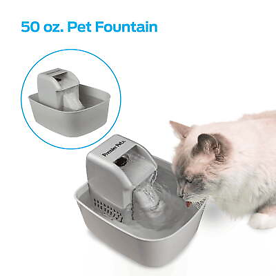 #ad Premier Pet 50 oz. Pet Fountain Automatic Water Fountain for Dogs and Cats $23.47