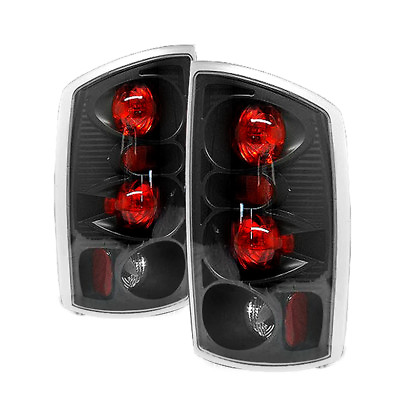 #ad Fit Dodge 02 06 Ram 1500 2500 3500 Black Euro Style Rear Tail Lights Brake Lamps $86.07