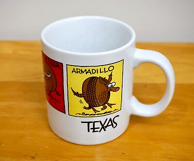 #ad quot;Things I Saw in Texasquot; Mug White Ceramic 14 oz. Capacity $3.99