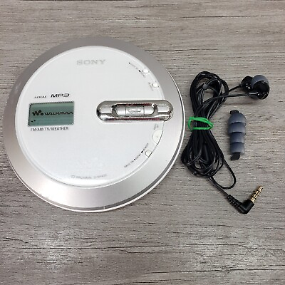 #ad Sony D NF430 Portable MP3 CD AM FM Discman Walkman w Headphones TESTED WORKING $50.00