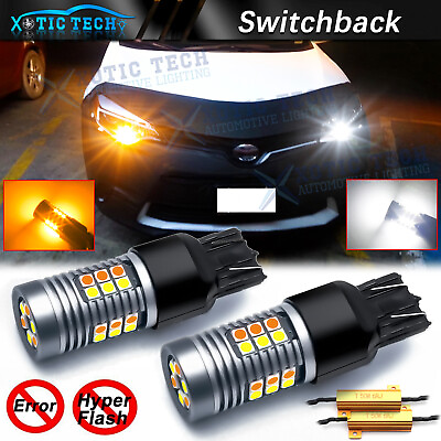 #ad Switchback LED Bulbs For Toyota Camry 2015 2020 Turn Signal Light DRL Conversion $23.88