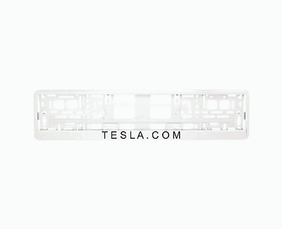 #ad 2x EU License Number Plate Frame Holder Surround White for Tesla fans $30.00