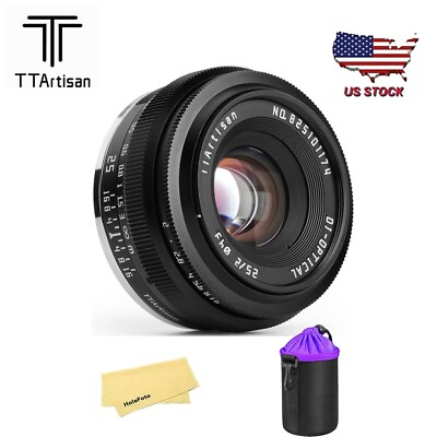 #ad TTArtisan 25mm F2 Wide Angle APS C Lens Fuji X Mount for Fujifilm X T100 X T30 $59.99