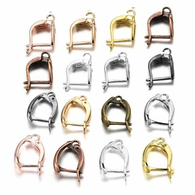 Earring Hook Lever Back Open Loop Setting 6 12pcs Clips Clasp DIY Jewelry Making $5.79