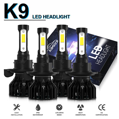 #ad 9008 LED Bulbs Headlight High Low Beam 6000K Super Bright K9 Plus Series $39.99