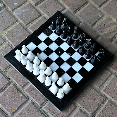 #ad Staunton Black amp; White Chess Men Set Weighted Pro Marble Complete Chess Set $155.00