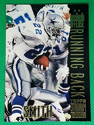 #ad 1994 Stadium Best Offense #110 Emmitt Smith HOF Dallas Cowboys $4.99
