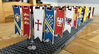 #ad Custom Fabric Banners Knights And Castle Lego Compatible $3.00