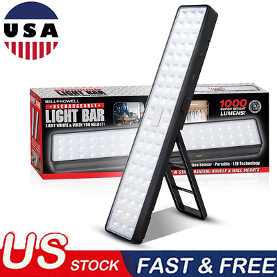 #ad Portable Light Bar Rechargeable LED Light W Stand 1000 Lumens Brightness Indoor $29.99