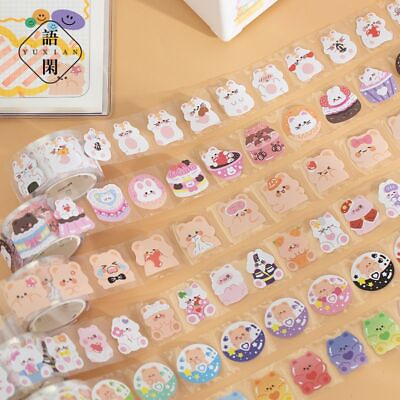 #ad Adhesive Scrapbooking Stickers Cute Animal Washi Tapes Stationary Supplies 1pc $9.13