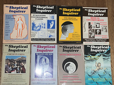 #ad THE SKEPTICAL INQUIRER MAGAZINE LOT OF 8 VARIOUS ISSUES 1980S PARANORMAL $29.95