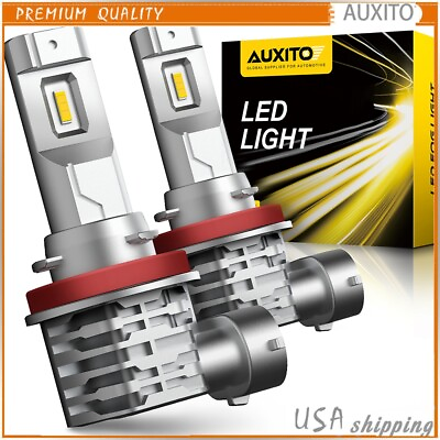 #ad AUXITO H8 H9 H11 Yellow LED Fog Bulbs Light DRL 2400LM CANbus Error Free 2Pcs US $7.99