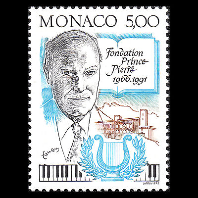 #ad Monaco 1991 25th Anniv of Prince Pierre Foundation Music Sc 1763 MNH $2.25