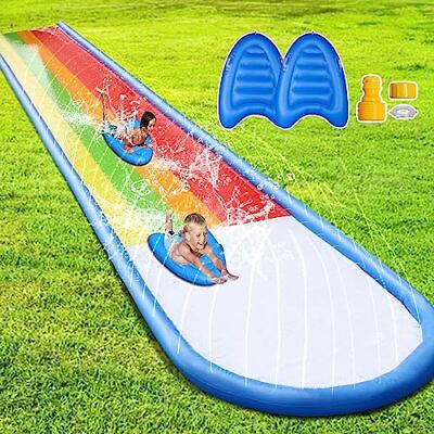 #ad Slip Lawn Water Slides for Kids Adults Extra Long Slip Water Slide with 2 Bod... $69.12
