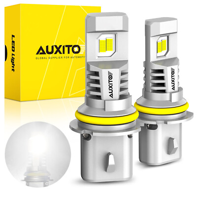 #ad AUXITO 9007 HB5 LED Headlight Bulbs High Low Beam Super Bright 30000LM CAnbus X2 $38.99