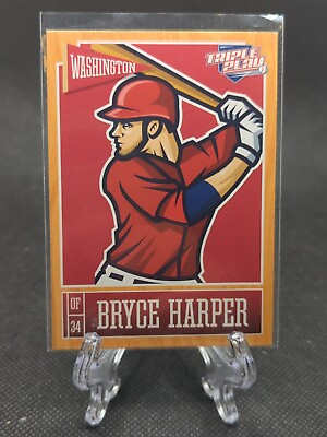 #ad 2013 Triple Play #89 Bryce Harper Washington Nationals Baseball Card $1.99
