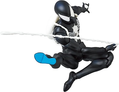 #ad P Medicom Toy MAFEX SPIDER MAN No.147 Comic ver. BLACK COSTUME Figure Japan F S $159.98