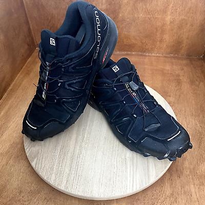 #ad Salomon Speed Cross 4 Mens Sz 11.5 Shoes Trail Running Black Contagrip SensiFIT $39.98