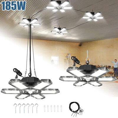 2 Pack led Plug in Linkable Garage Light Shop Lights Ceiling LED Hanging Lamp $28.99
