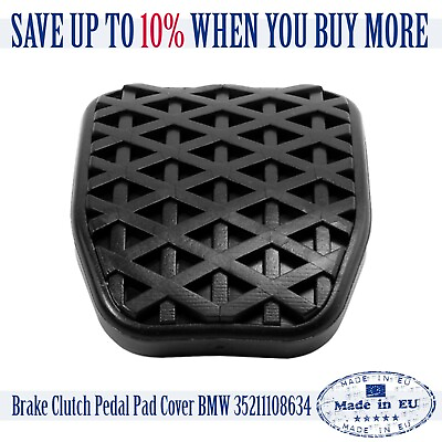 #ad Brake Clutch Pedal Pad Cover BMW 35211108634 Anti Slip Quality Replacement New $7.90