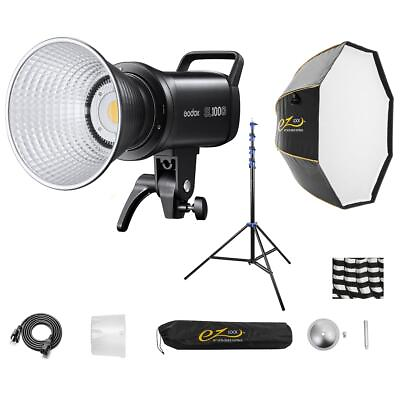 #ad Godox SL100D Day Light LED Video Light Kit With Glow Softbox and Light Stand $338.00