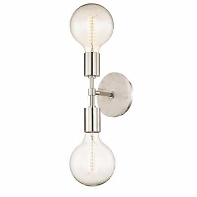 #ad Mitzi by Hudson Valley Lighting Chloe 2 Light Polished Nickel Wall Sconce $139.90