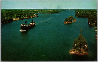 #ad View Of Thousand Islands From Bridge Thousand Islands New York Postcard W365 $4.99