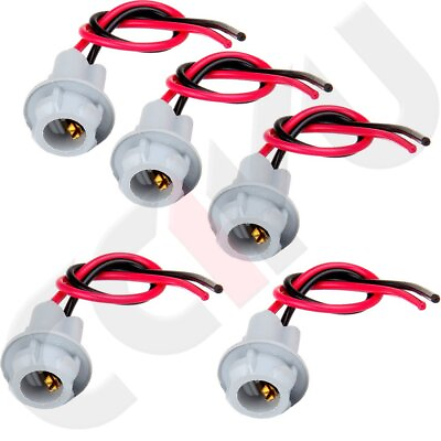 #ad 5x T10 Female Plug Wiring Harness Socket Wire For Top Clearance Cab Marker Light $7.19