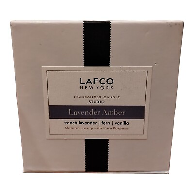 #ad LAFCO STUDIO LAVENDER AMBER LUXURY CANDLE 15.5 OZ BOXED FAST SHIPPING $57.00