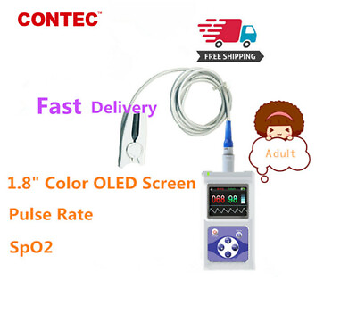 #ad Hand Held Pulse Oximeter USB Blood Oxygen PR HR Monitor Adult SPO2 Probe USA $69.00