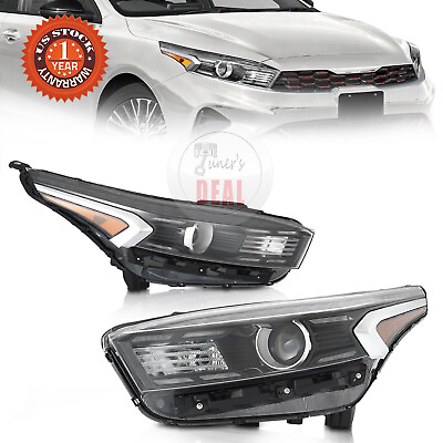 #ad For 2022 2023 Kia Forte Sedan Halogen Headlights Assembly Pair w LED DRL $337.99