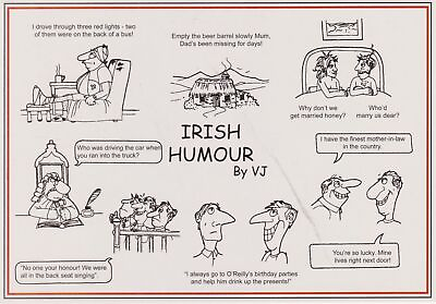 #ad postcard IRELAND IRISH 😊 humor #57A post card humour $1.00