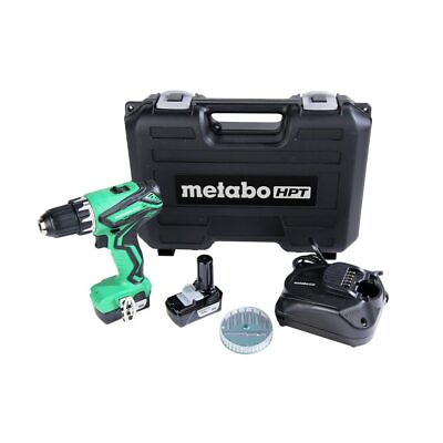 #ad Metabo HPT Cordless Drill 12V Peak Includes 2 12V Lithium Ion Batteries ... $119.10