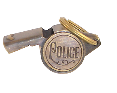 #ad Brass Working Police Whistle $12.95