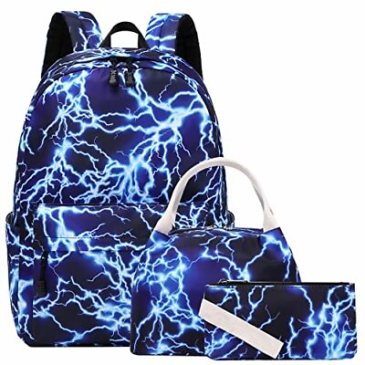 #ad School Backpack for Boys Elementary Teen Kids Bookbags with Lunch Box Set Lap... $40.65