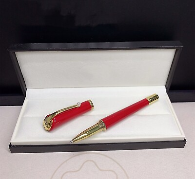 #ad Luxury Muses Monroe Series Red ColorGold Clip 0.7mm Rollerball Pen NO BOX $24.22