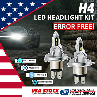 #ad H4 HB2 9003 LED Headlight Kit CSP High Low Beam 16000LM 50W Bulbs CANBUS $19.29