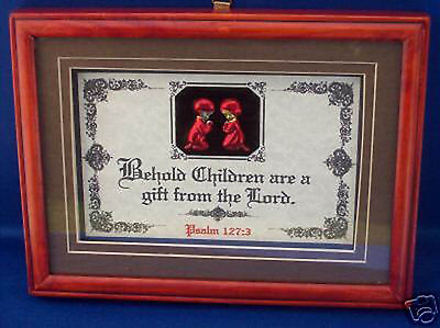 #ad New OOAK Bible Verse Plaques quot;CHILDREN ARE A GIFT FROM THE LORDquot;Christian $35 $24.95