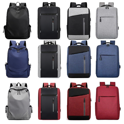 #ad Waterproof Men Women Backpack Bookbag School Travel Laptop Rucksack Zipper Bag $13.54