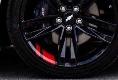 #ad REDLINE Wheel Decals Hash Stripe Sport Stickers Universal Fit 18 20quot; Wheels $18.95
